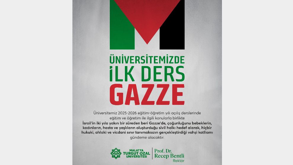 MTÜ'de İlk Ders Konusu Gazze Oldu