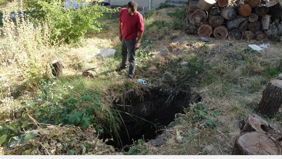 Malatya'da Kayısı Bahçesinde Aniden Yer Çöktü