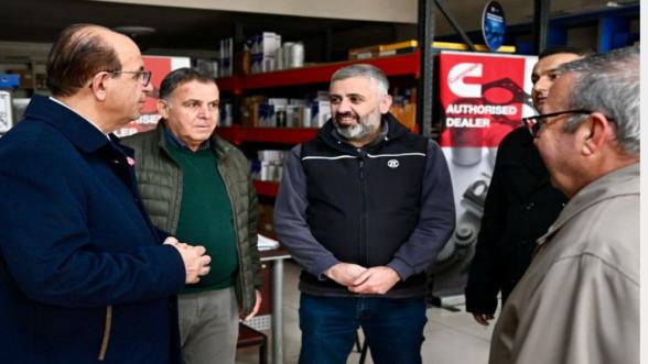 Başkan Geçit'ten ÖZSAN Sanayi Esnafına Destek 