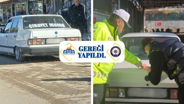 Malatya Yollarında 'Cinayet' Yazısıyla Gezmek Pahalıya Patladı!