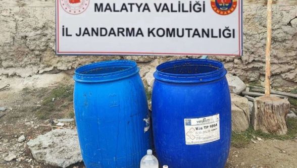 Malatya'da Kaçak Alkol Operasyonu