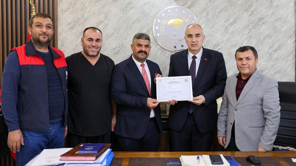 Malatya'da Damızlık Sığır Yetiştiricileri Birliği'ne Birinci Derece Belgesi