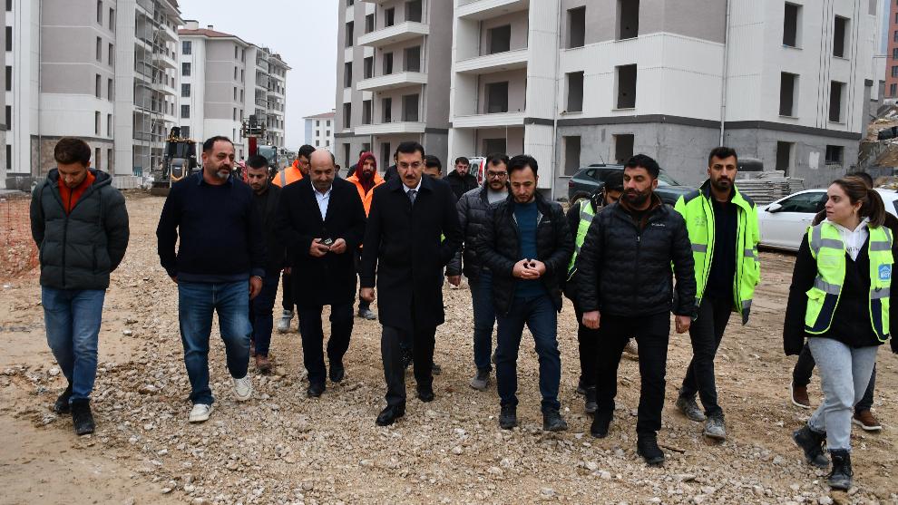 Tüfenkci'den TOKİ İnşaatına İnceleme: 