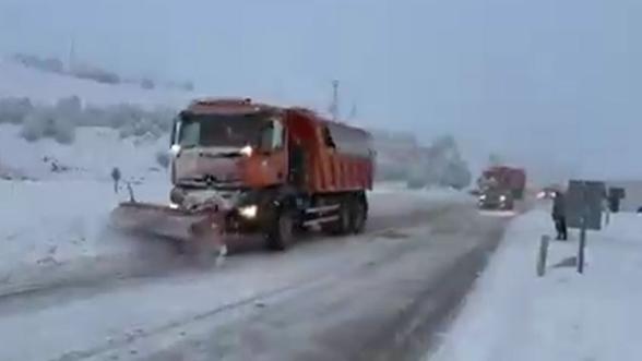 Darende–Malatya Karayolu Yoğun Kar Nedeniyle Kapandı