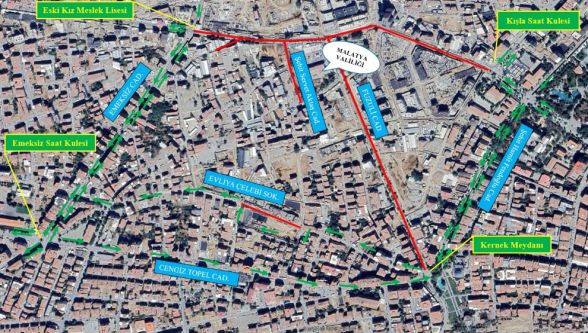 Malatya Kent Merkezinde Dev Altyapı Mesaisi: Yollar Trafiğe Kapanıyor