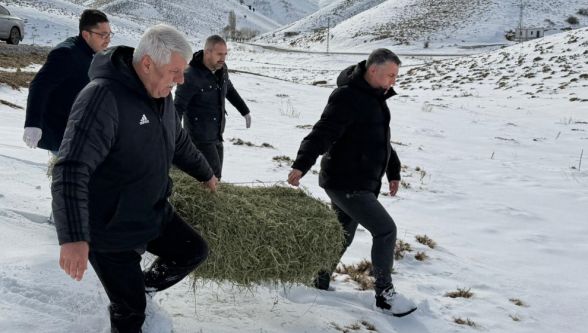 Porga Bölgesinde Yaban Hayvanlarına Yem Desteği