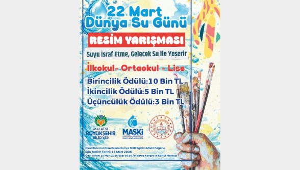 “Suyu İsraf Etme, Gelecek Su ile Yeşerir” Fikrini Resmedecek 