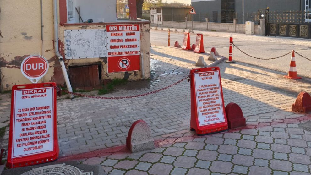 Dubayı gören durdu, tabelayı okuyan şaşırdı: özel mülk uyarısı