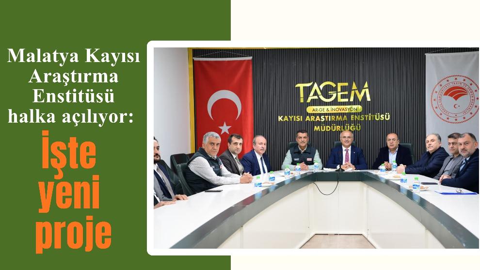 Malatya Kayısı Araştırma Enstitüsü halka açılıyor: İşte yeni proje