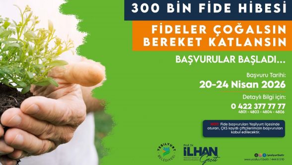Çiftçinin yüzü gülüyor: 300 bin fide toprakla buluşacak