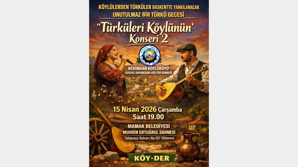 “Türküleri Köylünün” konseri Ankara'da ikinci kez sahnede