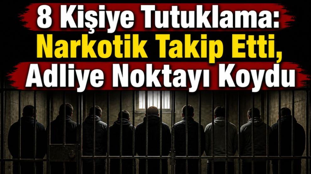 8 Kişiye Tutuklama: Narkotik Takip Etti, Adliye Noktayı Koydu