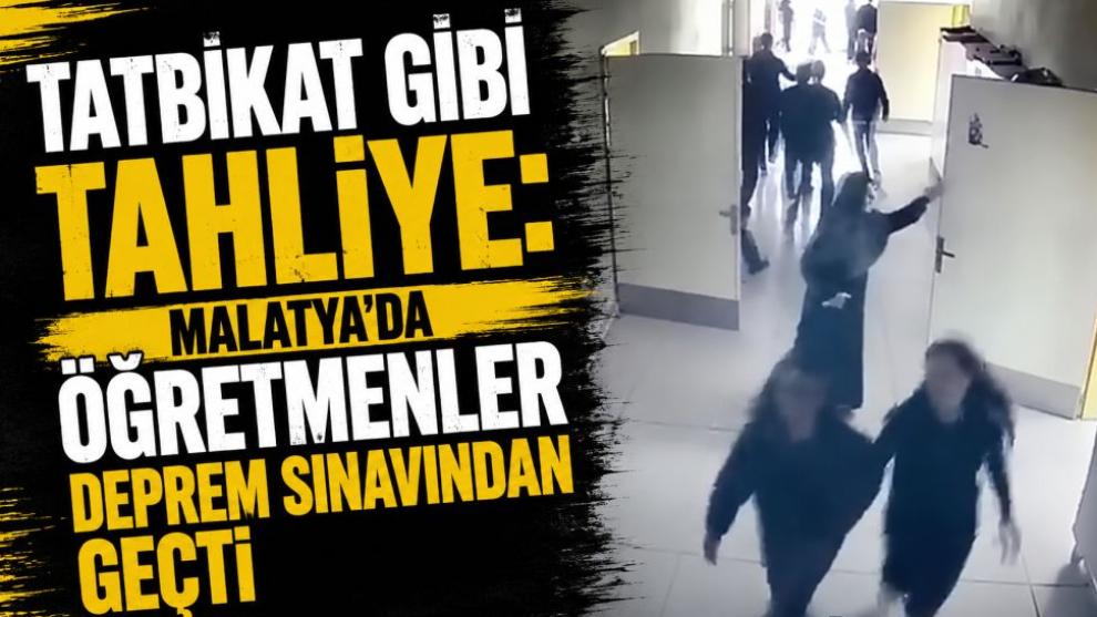 Tatbikat Gibi Tahliye: Malatya'da Öğretmenler Deprem Sınavından Geçti