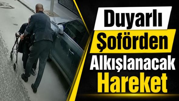 Duyarlı Şoförden Alkışlanacak Hareket