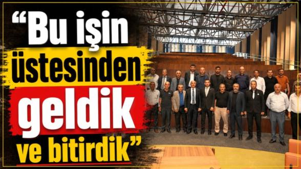"Bu işin üstesinden geldik ve bitirdik"