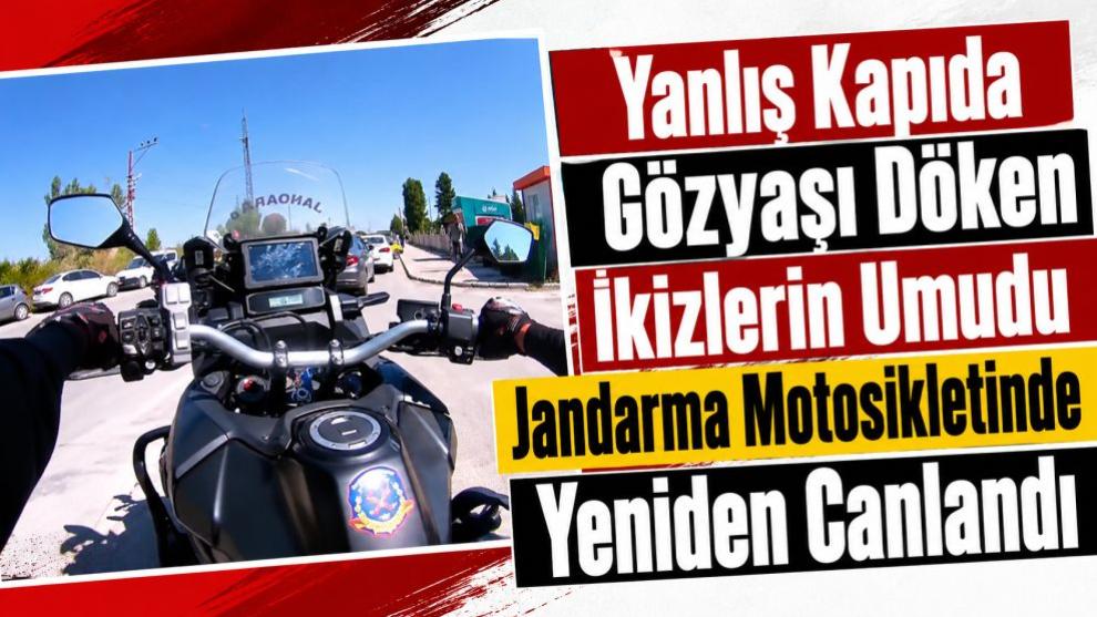 Yanlış Kapıda Gözyaşı Döken İkizlerin Umudu Jandarma Motosikletinde Yeniden Canlandı