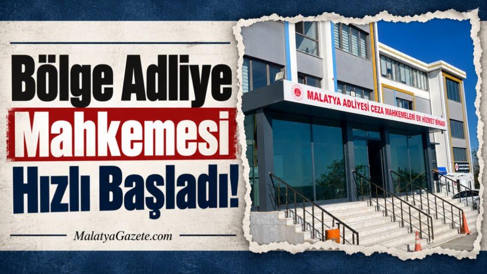 Bölge Adliye Mahkemesi Hızlı Başladı!