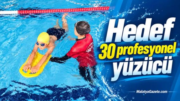Hedef 30 profesyonel yüzücü