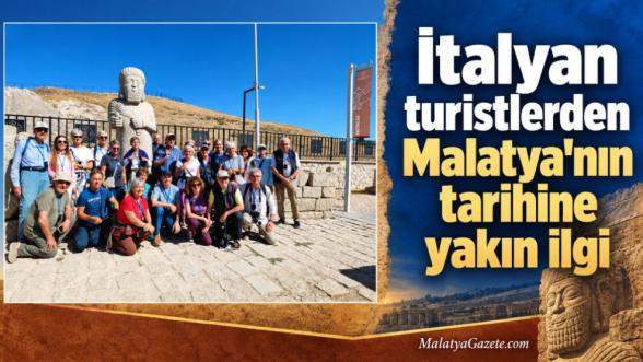 İtalyan turistlerden Malatya'nın tarihine yakın ilgi
