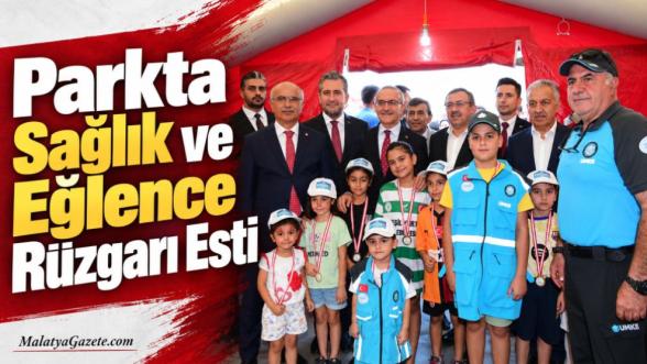 Parkta Sağlık ve Eğlence Rüzgarı Esti