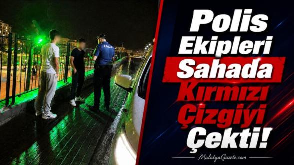 Polis Ekipleri Sahada Kırmızı Çizgiyi Çekti!
