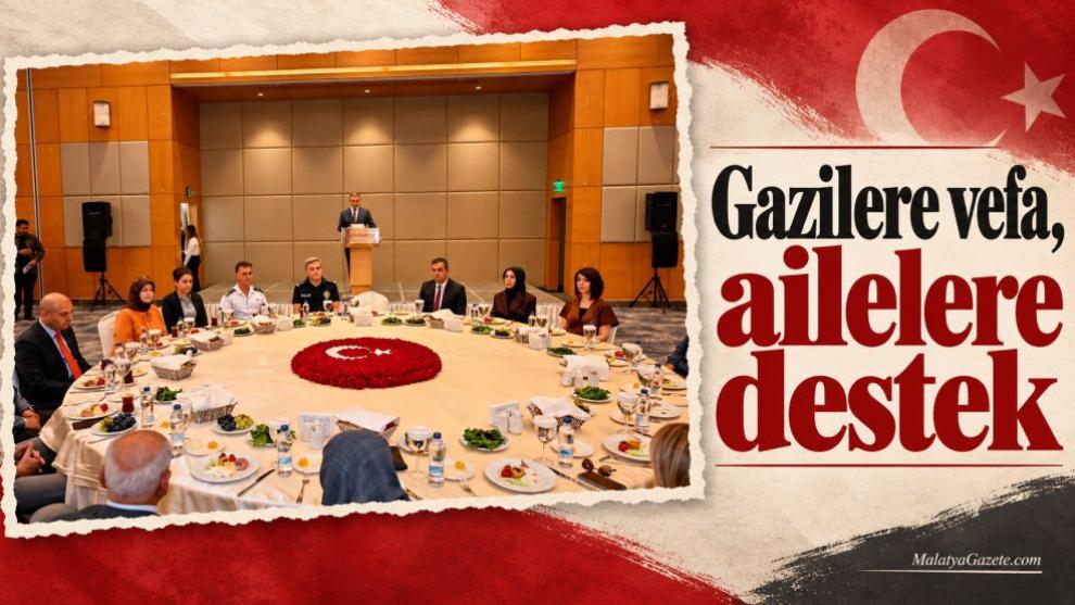 Gazilere vefa, ailelere destek