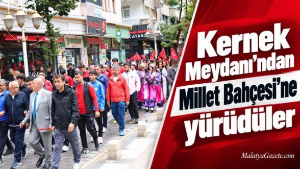 Kernek Meydanı'ndan Millet Bahçesi'ne yürüdüler