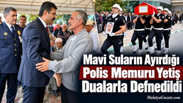 Mavi Suların Ayırdığı Polis Memuru Yetiş Dualarla Defnedildi